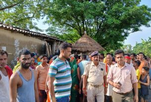 आकाशीय बिजली गिरने से महिला की मौत, 5 घायल।