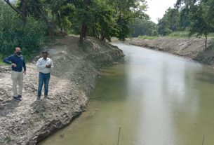 लघु जल संसाधन विभाग द्वारा जल-जीवन-हरियाली अभियान के तहत क्रियान्वित योजनाओं की करायी गयी जांच।