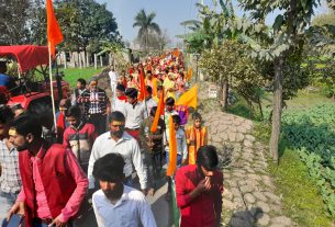 औलिया बाबा के वंशजों ने किया कुलदेवी मां भगवती की पुनर्स्थापना।