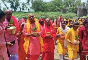 शिवलिंग की स्थापना को लेकर निकाली गई कलश यात्रा!