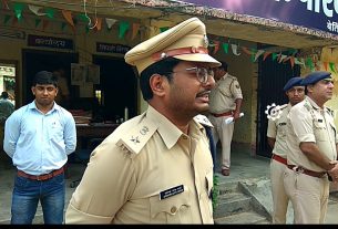 साठी थाने का पुलिस अधीक्षक ने किया निरीक्षण।