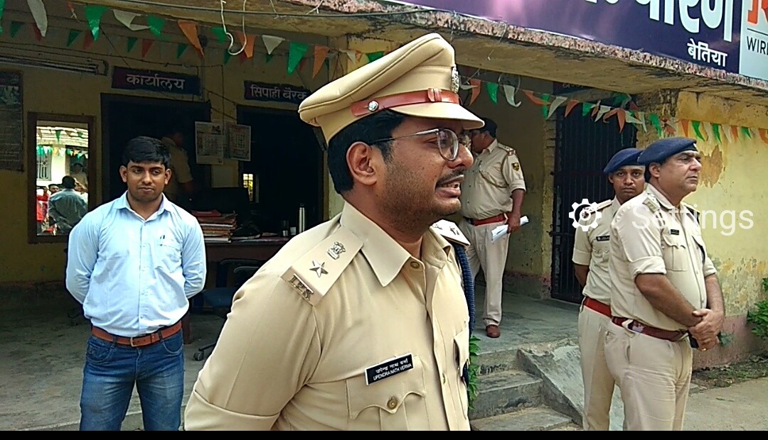 साठी थाने का पुलिस अधीक्षक ने किया निरीक्षण।