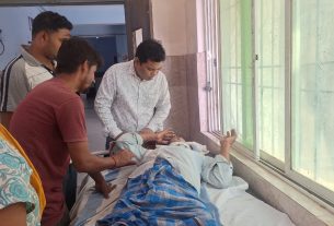सड़क दुर्घटना में एक व्यक्ति घायल व्यक्ति कि हालत गंभीर।