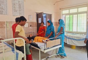 बिजली की करंट लगने से युवती हुई घायल।