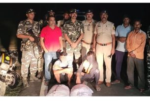 भारत नेपाल सीमा पर करोड़ों की लागत का 62.666 किलोग्राम चरस जब्त,दो तस्कर पकड़ाये।