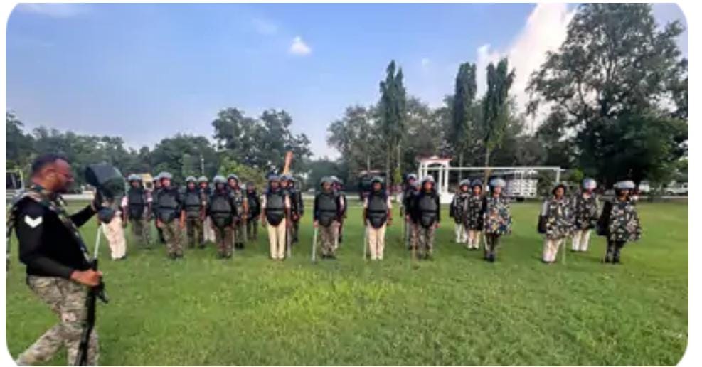 जिला पुलिस प्रशासन के द्वारा दंगानियंत्रण टीम का किया गया गठन।